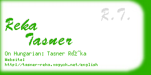 reka tasner business card